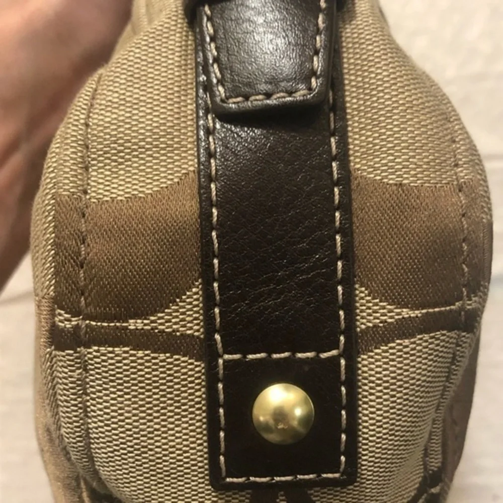 Coach vintage y2k 48156 signature brown mini Zoe hobo bag